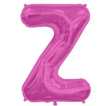 Hot Pink Letter Z Shape 34&quot; Foil Balloon
