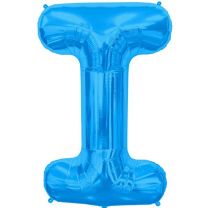 Blue Letter I Shape 34&quot; Foil Balloon 