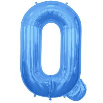Blue Letter Q Shape 34&quot; Foil Balloon 