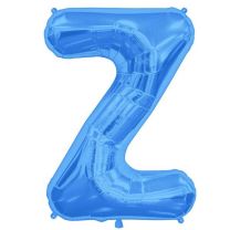 Blue Letter Z Shape 34&quot; Foil Balloon 