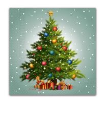 Bright Colourful Lamps 3-ply Christmas Napkins 20ct