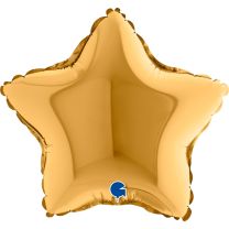 9" Star Foil Balloons Gold Pack of 5 GRABO