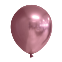 12" Mirror Balloons Pink 10Ct