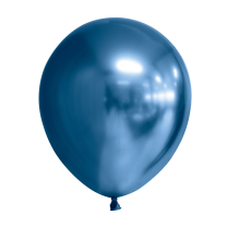 12" Mirror Balloons Blue 10Ct