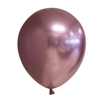 12" Mirror Balloons Rose Gold 10Ct