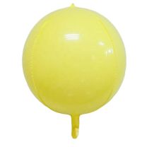 Yellow Macaroon 22" 4D Foil Balloon (Unpackaged)