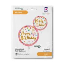 Satin Birthday Pink Party Double Sided - 18