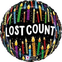 Lost Count Candles - 18" Foil Balloon