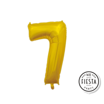 26" Gold No. 7 - Number Foil Balloon