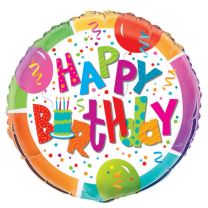 Jamboree Happy Birthday 18" Foil Balloon