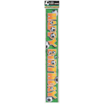 3-D Soccer Foil Birthday Banner 12ft