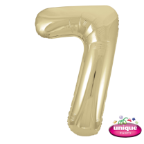 34" Gold No. 7 - Number Foil Balloon