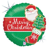 Christmas Foil Cookie 18" Foil Balloon