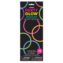 Party Glow Bracelets 25ct Bag
