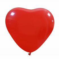 Red Hearts Metallic 10" Latex Balloons 100Ct