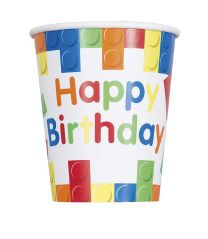 9oz. Cup - Building Blocks - 8ct. 
