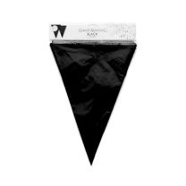 Black Giant Flag Banner Bunting PE 10M 
