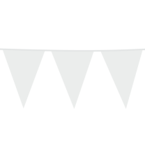 White  Giant Flag Banner Bunting PE 10M 