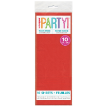 10 TISSUE SHEETS - RED