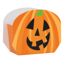 Halloween Pumpkin Favor Boxes Tote 8ct