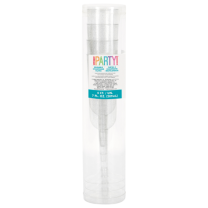 Silver Glitter Plastic 207ml Champagne Flute 4ct.
