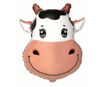 Cow Head Animals - 22" Supershape Foil Balloon
