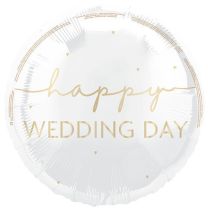 Happy Wedding Day 18" Foil Balloon