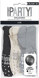 Black/Silver Glitz 12