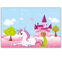 Unicorn Plastic Tablecover 1ct