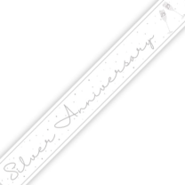 Silver 25th Anniversary Banner