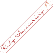 Ruby 40th Anniversary Banner 9ft.