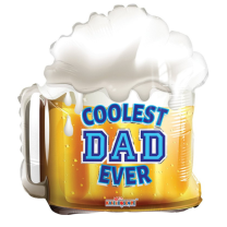 Father's Day Coolest Dad Ever  - 18" Foil Balloon