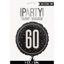 Black/Silver Glitz 18