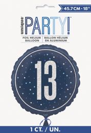 Blue/Silver Glitz 18