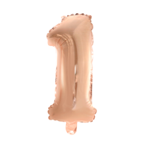 16" Rose Gold No. 1 - Number Foil Balloon