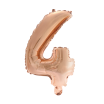 16" Rose Gold No. 4 - Number Foil Balloon