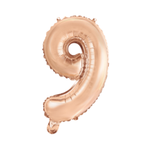 16" Rose Gold No. 9 - Number Foil Balloon