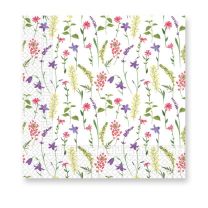 Aromatic Mixed Flowers 3-ply Paper Napkins 33X33cm 20ct