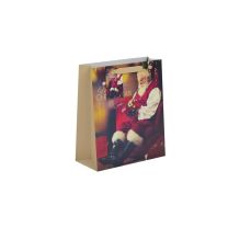 Christmas Traditional Santa Gift Bag M 6ct