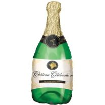 Champagne Bottle SuperShape Balloon - 38" Foil Balloon (unpackaged)