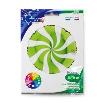 Christmas Swirly White and Lime Green 18