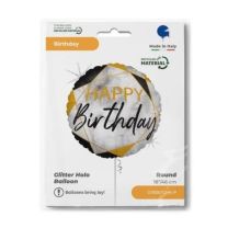 Marble Mate Happy Birthday Black 18