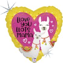 Llove You Mama Llama 18" Foil Balloon