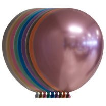12" Mixed Mirror Balloons 10Ct