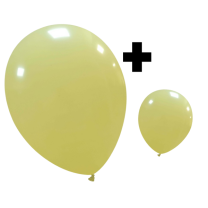 Cream Matte Standard Cattex 12" & 5" Latex Balloons 100Ct in both sizes
