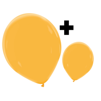 Tangerine Premium Cattex 12" & 5" Latex Balloons 100Ct in both sizes