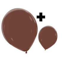 Chocolate Premium Cattex 12" & 5" Latex Balloons 100Ct in both sizes