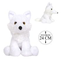 White Wolf Plush Toy 24cm 1pc