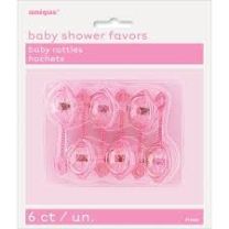 2½" PINK BABY RATTLES
