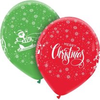 Cattex Snowflake 12" Latex Balloons 25Ct